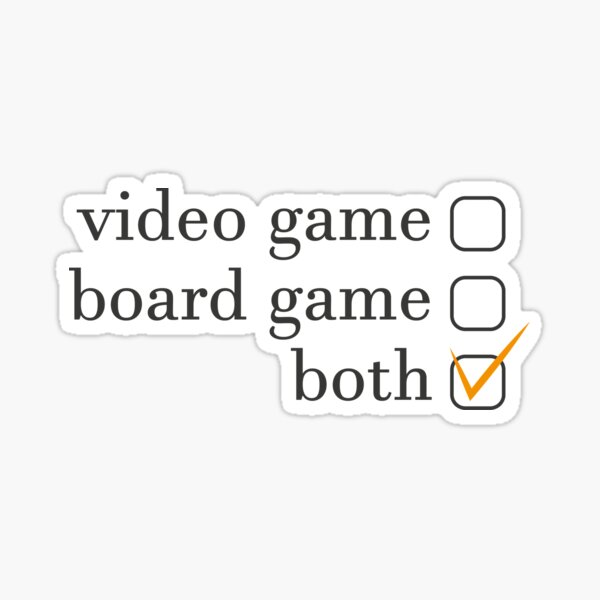 Jeu video / Jeu de société Sticker