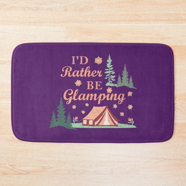 Item preview, I’d Rather Be Glamping Peach Orange Glamorous Camping designed and sold by greenwhite25.
