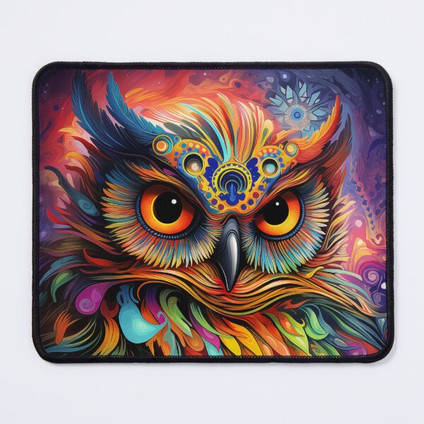 Item preview, Psychedelic Owl designed and sold by TheGlassPortal.