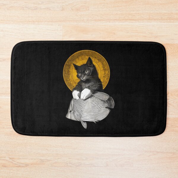 Item preview, cat aurola fish gothic designed and sold by baginiak.