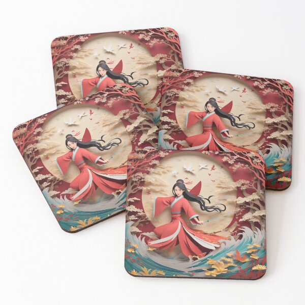 Item preview, Paper-Cut Mulan: A Stunning Animation designed and sold by RedArtG09.