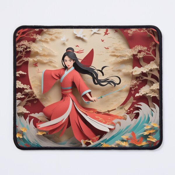 Item preview, Paper-Cut Mulan: A Stunning Animation designed and sold by RedArtG09.