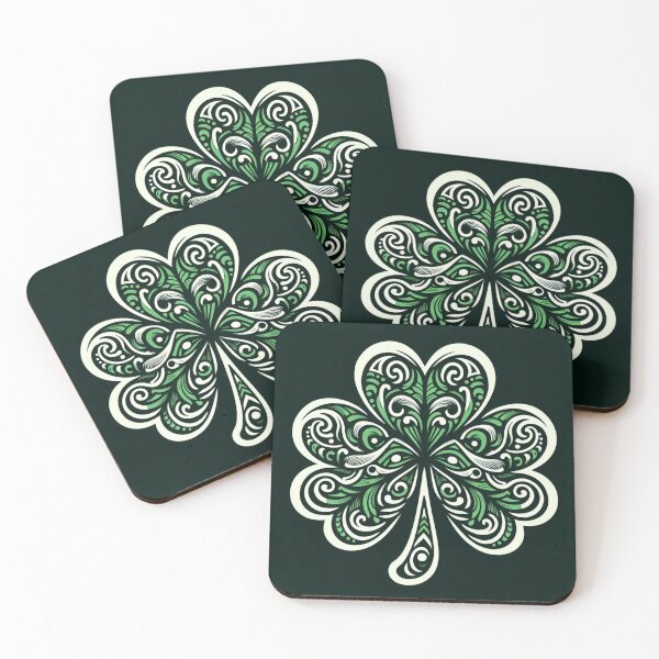 Item preview, Intricate Irish Shamrock design designed and sold by geymir.