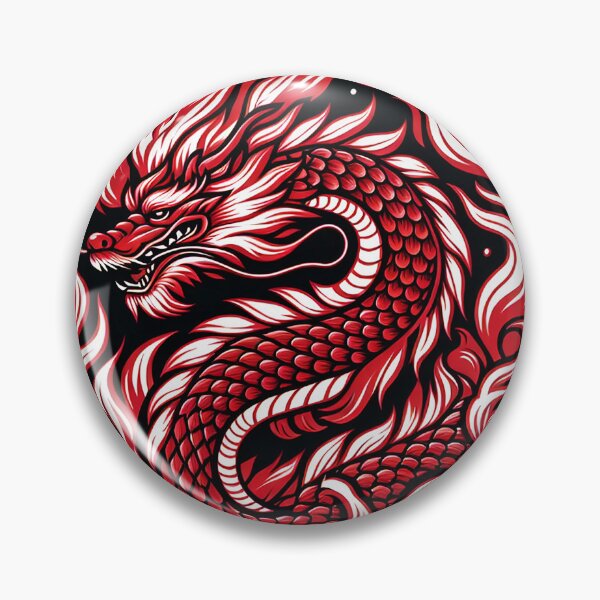 Item preview, Chinese Dragon Patterns in Flames designed and sold by zzz888.