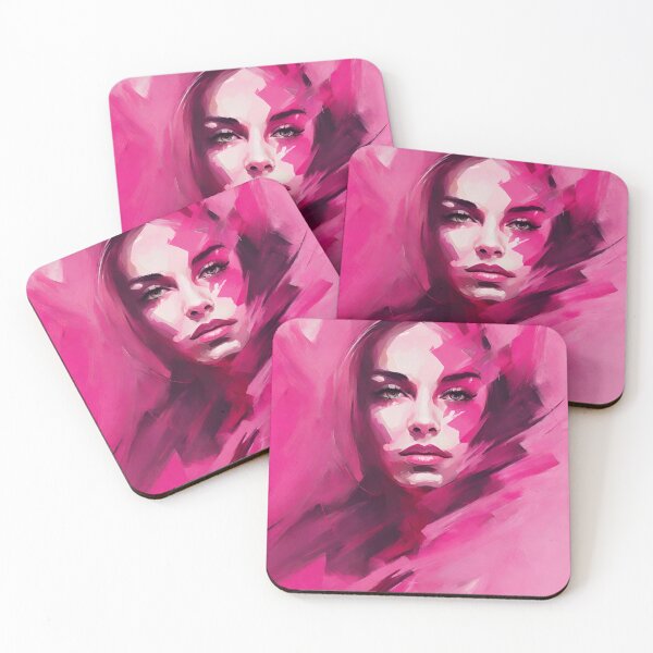 Artikelvorschau, Expressive Woman Portrait - Colorful Beauty Azura entworfen und verkauft von BPMagic.