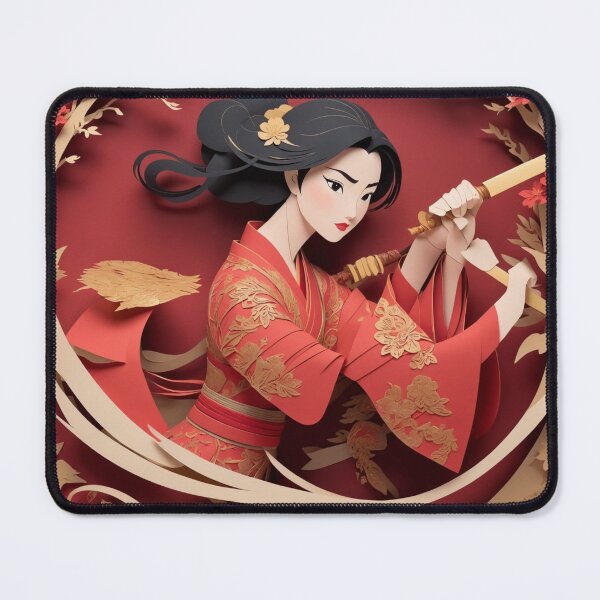 Item preview, Mulan's Papercut Odyssey: An Animated Marvel designed and sold by RedArtG09.
