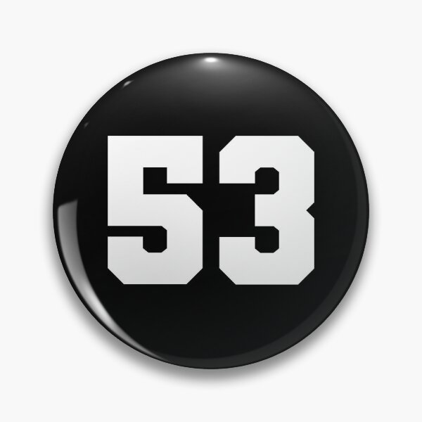 Item preview, 53, fifty-three, white, soccer league designed and sold by Numbers-Art.