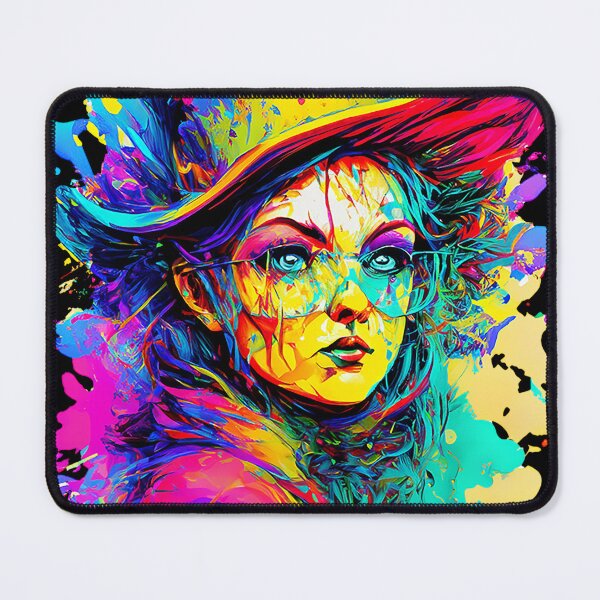 Item preview, A Woman With Colorful Paint Splashes. designed and sold by ffcstore.