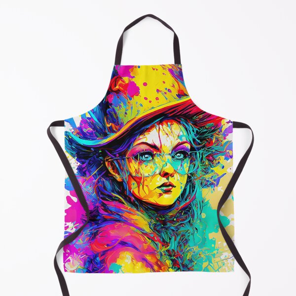 Item preview, A Woman With Colorful Paint Splashes. designed and sold by ffcstore.