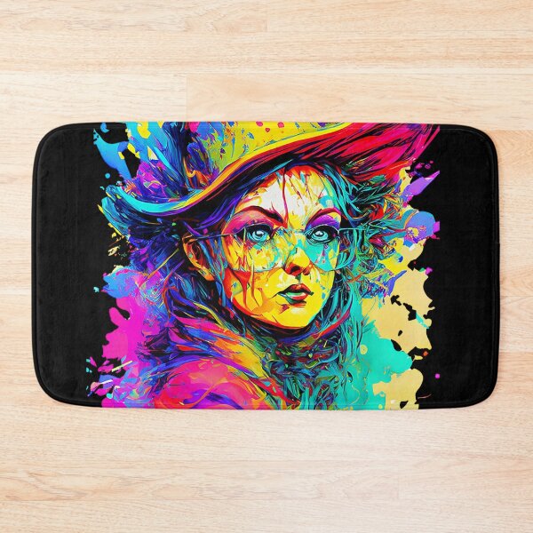 Item preview, A Woman With Colorful Paint Splashes. designed and sold by ffcstore.