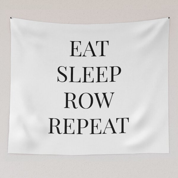 Item preview, Eat Sleep Row Repeat, word art for crew rowers and rowing coaches. designed and sold by SummerSoulCo.