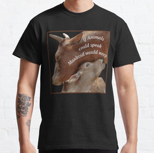 i went vegan for animal rights and kindness to cows animal lover and vegan quote  Friends not Food - the only difference is indifference and it breaks my heart. go vegan for the love of animals Classic T-Shirt