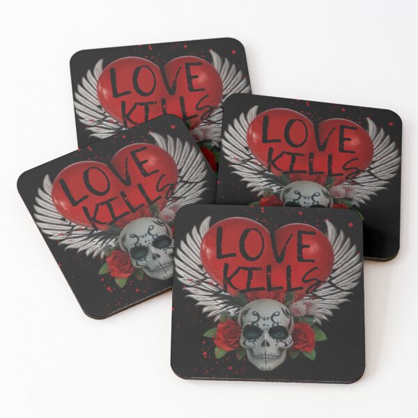 Item preview, SKULL - LOVE KILLS designed and sold by inarausch2023.