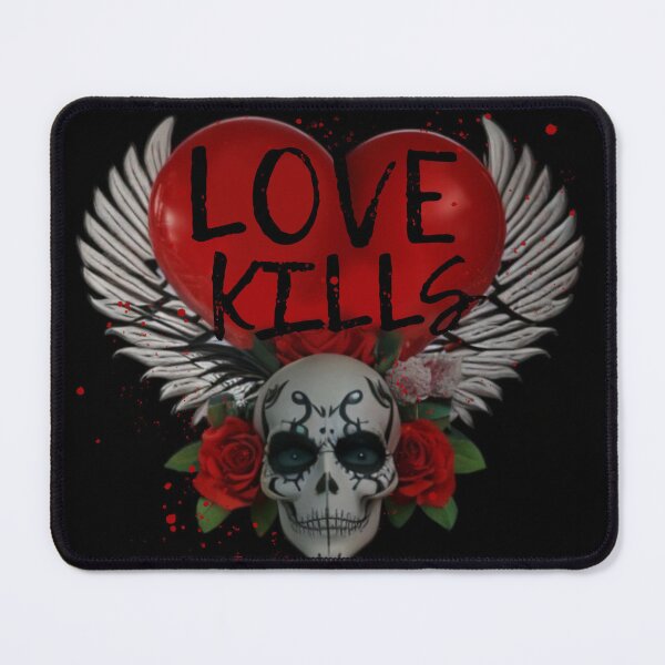 Item preview, SKULL - LOVE KILLS designed and sold by inarausch2023.