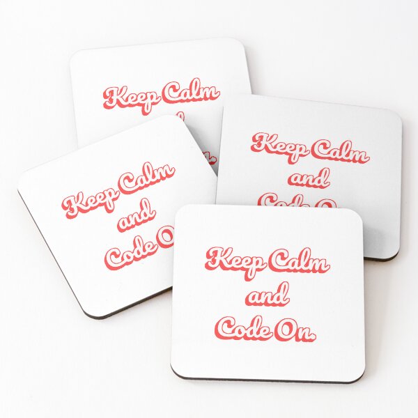 Item preview, Keep Calm and Code On. designed and sold by QuoteQuest.