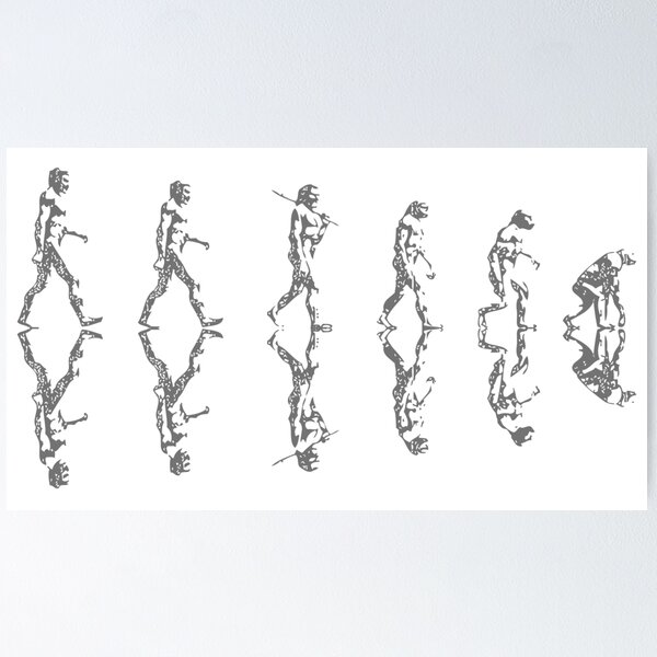 Artikelvorschau, Rückschritt der menschlichen Evolution – grau entworfen und verkauft von Whanaketanga.
