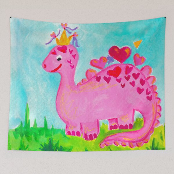 Item preview, Pink Milasaurus Valentines 2024 Collection Brenda Knoll designed and sold by Brenda  Knoll.
