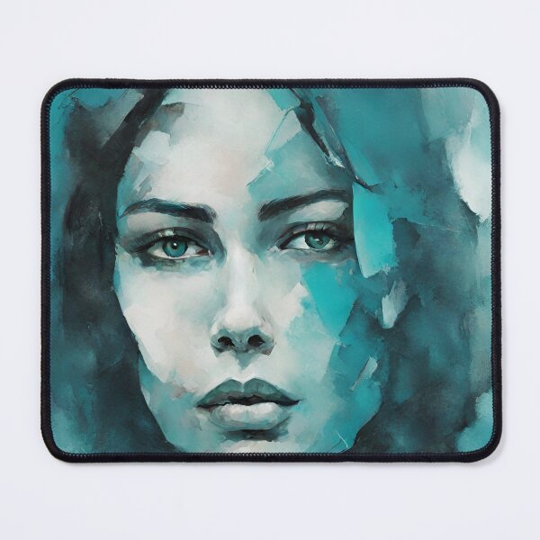 Artikelvorschau, Expressive Woman Portrait - Colorful Beauty Selene entworfen und verkauft von BPMagic.