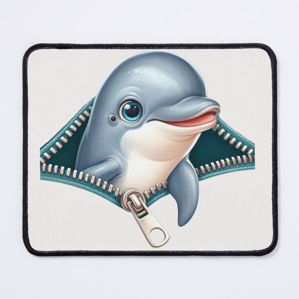 Item preview, Dolphin with zipper designed and sold by NataAtelierArt.