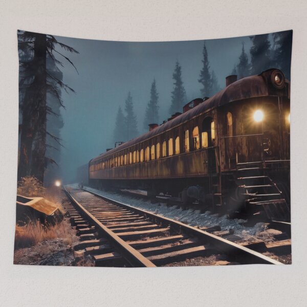 Item preview, Rusty Haunted Railroad Trains designed and sold by TheDarkWardrobe.