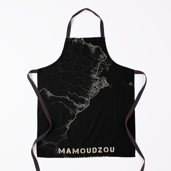 Item preview, Map of Mamoudzou Black and white designed and sold by Jerhus.