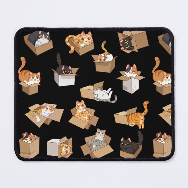 Item preview, Cat in a Box - Seamless Pattern designed and sold by patternjp.