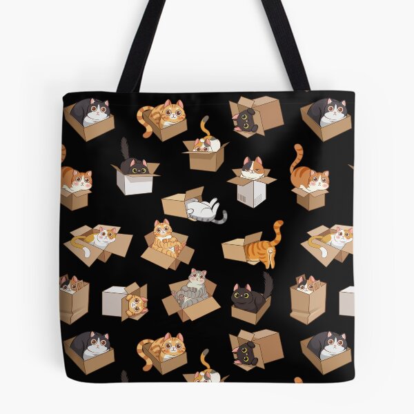 Item preview, Cat in a Box - Seamless Pattern designed and sold by patternjp.