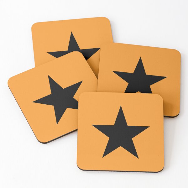 Item preview, Single BLACK STAR on an ORANGE Background designed and sold by RachelMacht.
