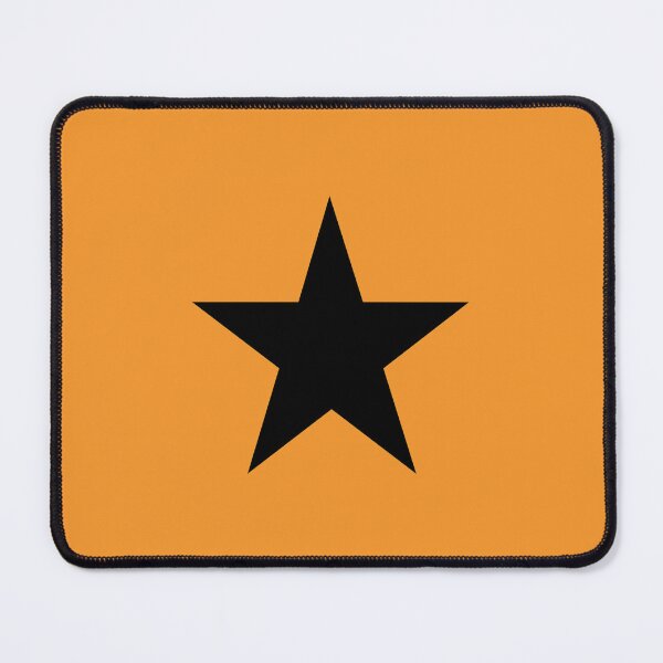 Item preview, Single BLACK STAR on an ORANGE Background designed and sold by RachelMacht.