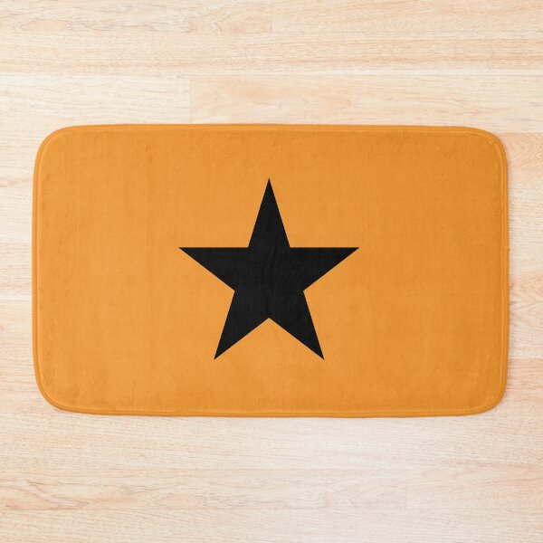 Item preview, Single BLACK STAR on an ORANGE Background designed and sold by RachelMacht.