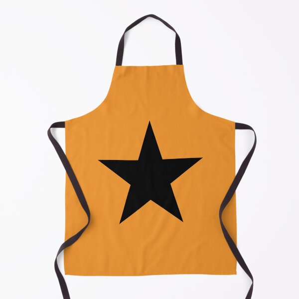 Item preview, Single BLACK STAR on an ORANGE Background designed and sold by RachelMacht.