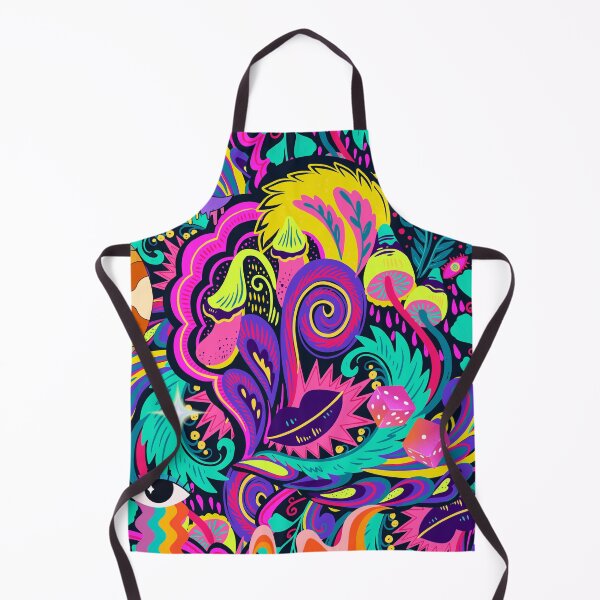 Item preview, Multicolored Psychedelic Floral Vivid Patterns designed and sold by Easywear.