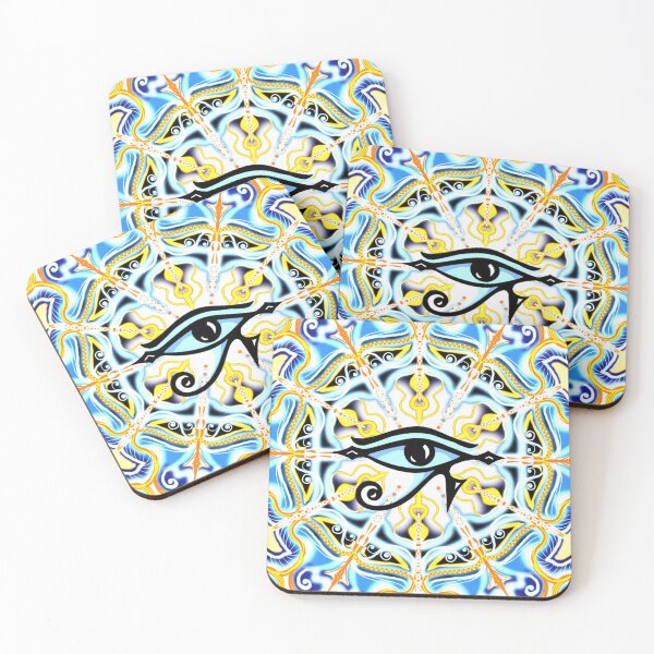 Item preview, Eye of Horus Egypt Protection Lucky Charm Mandala designed and sold by nitty-gritty.