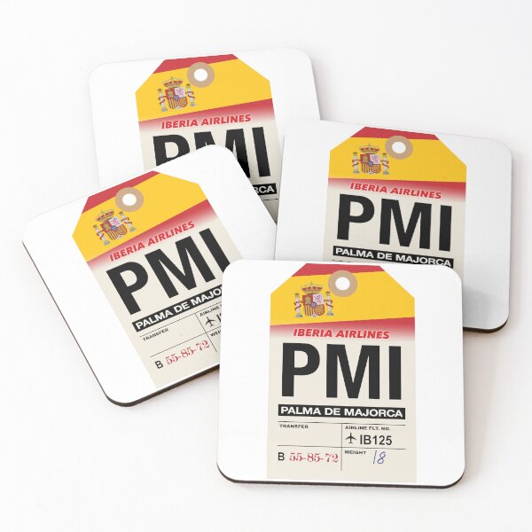 Item preview, Palma de Majorca (PMI) Spain Airline Luggage Tag designed and sold by travelwitheric.