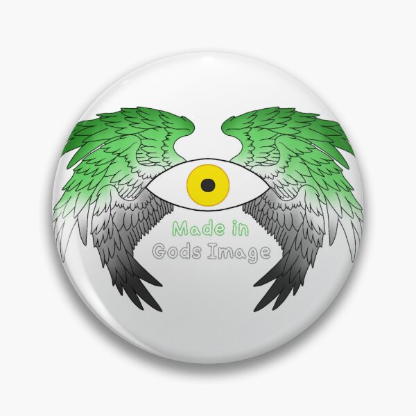 Item preview, Made in Gods Image Aromantic Pride designed and sold by LossCreator.