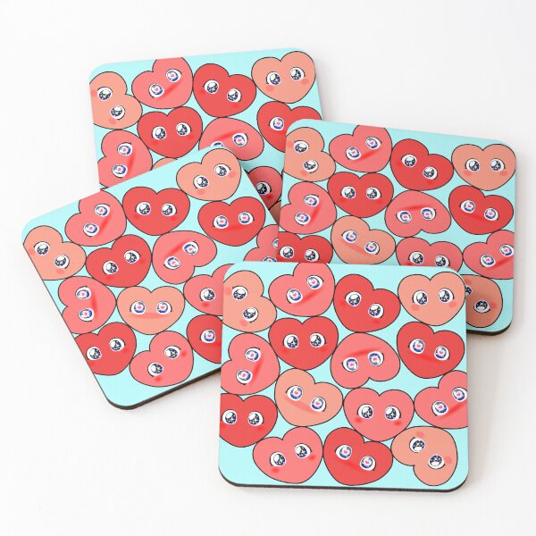 Item preview, Valentine's Day Cute manga heart with lovely eyes designed and sold by digidecalden.