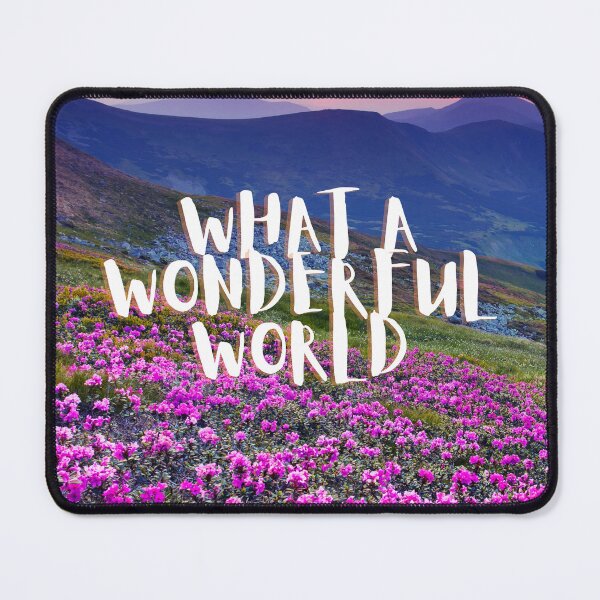 Item preview, What A Wonderful World Field of Flowers designed and sold by ImagiNatureDay.