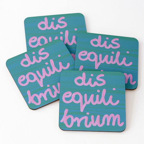 Item preview, DISEQUILIBRIUM word art print designed and sold by nataliavandalia.