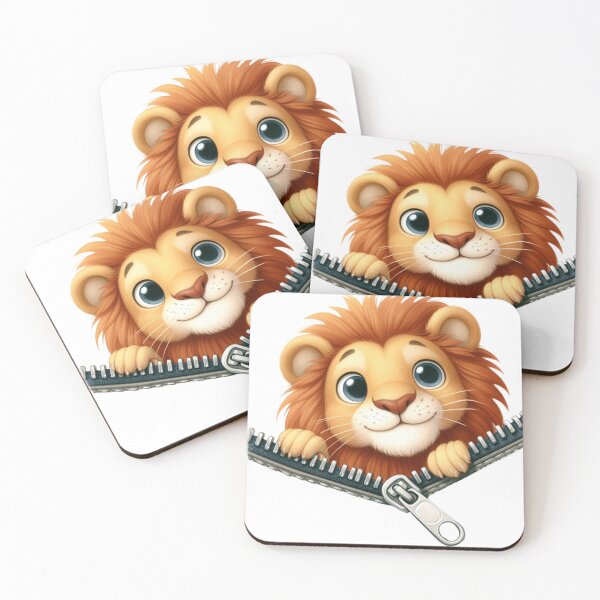 Item preview, Small zip-up lion designed and sold by NataAtelierArt.