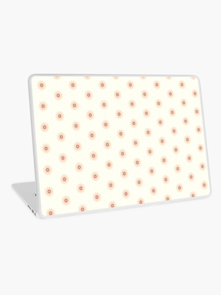 Laptop Skin, Flower Dot Boho Blush and Sage designed and sold by Triplicate Limited