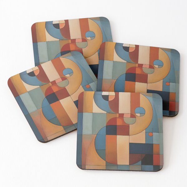 Item preview, Rhythmic Geometry in Hues designed and sold by DeMuurdecoratie.