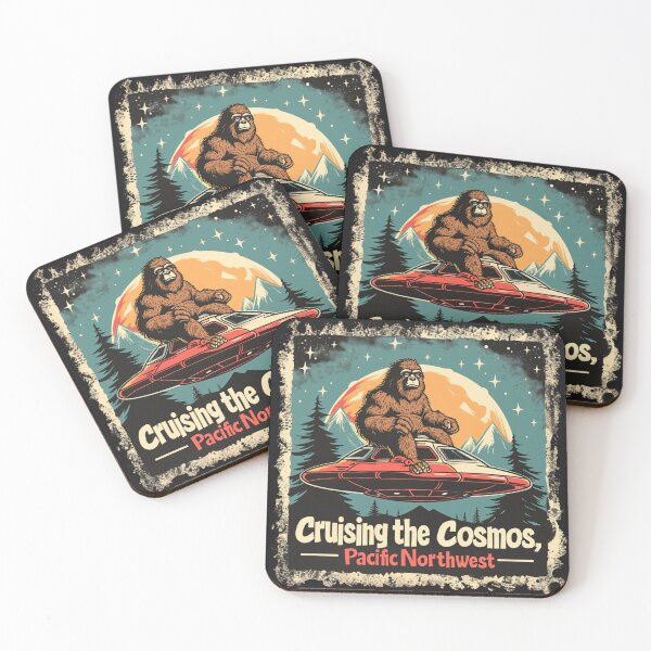 Item preview, Cruising The Cosmos PNW Bigfoot designed and sold by Driftwood Spirits.