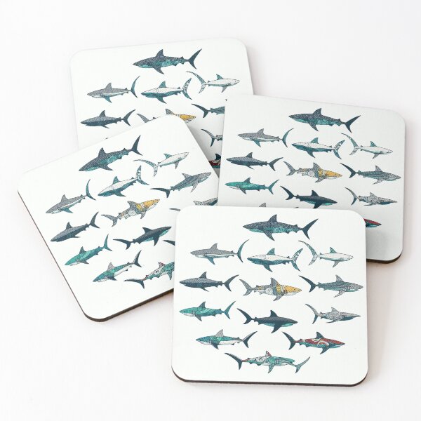 Item preview, All Kinds of Abstract Fantasy Sharks designed and sold by Gaborai.