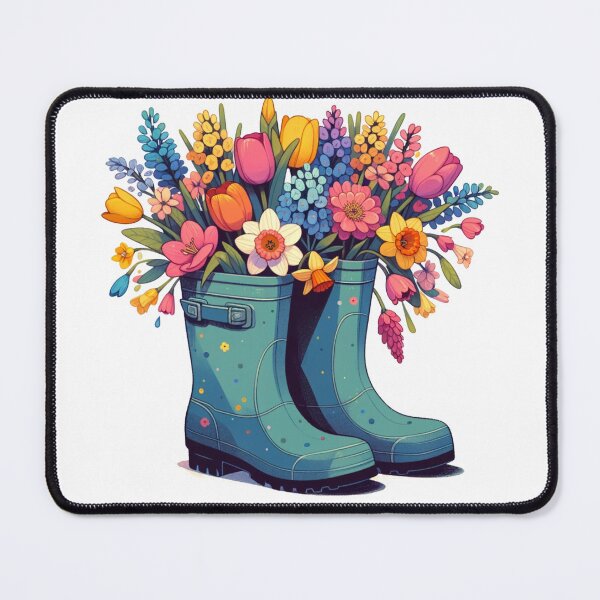 Item preview, Blooms in Boots Spring Illustration designed and sold by GracePaigePlaza.