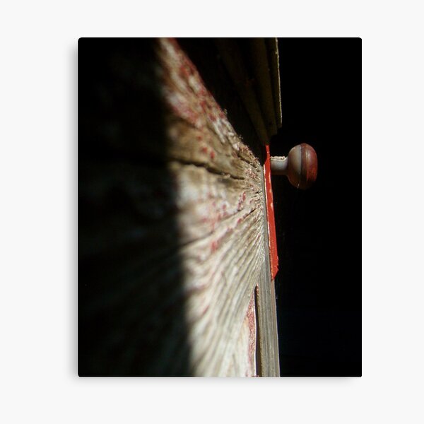 red doorknob 2 Canvas Print