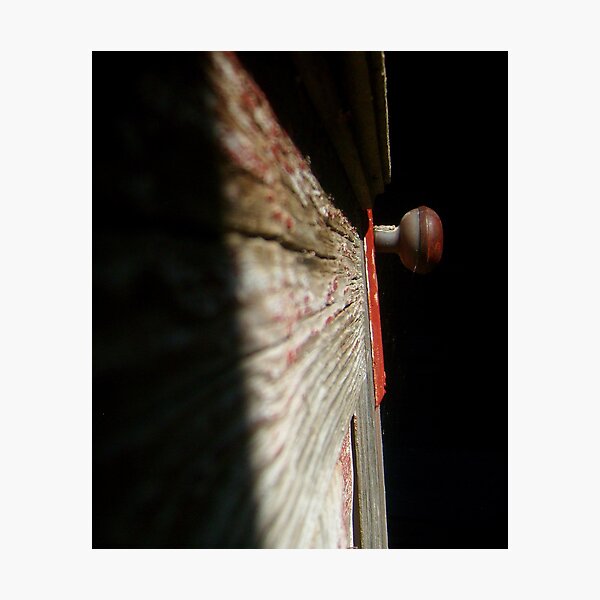 red doorknob 2 Photographic Print