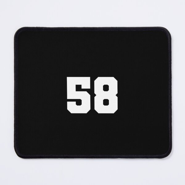 Item preview, 58, fifty-eight, white, soccer league designed and sold by Numbers-Art.