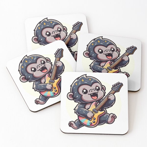 Item preview, Cute Rockstar Gorilla: Melodic Charm designed and sold by Prosser87.