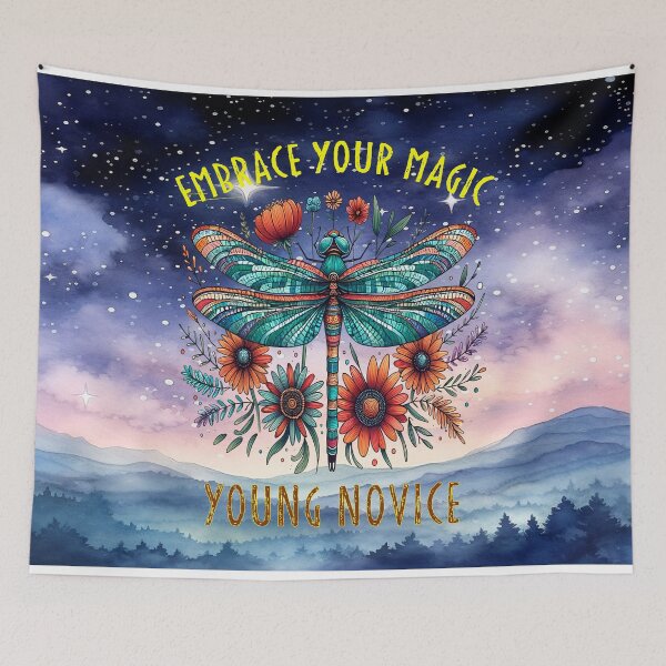 Item preview, Enchanted Dragonfly Starry Spellbound: Embrace Your Magic Young Novice designed and sold by MysticOzzy.