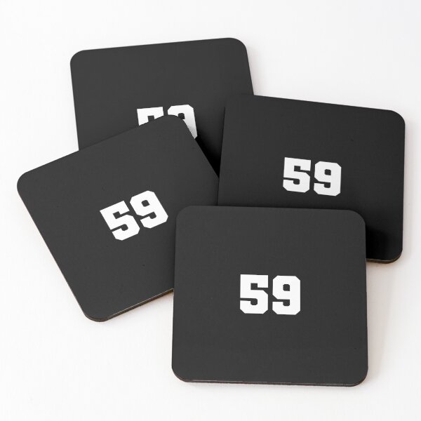 Item preview, 59, fifty-nine, white, soccer league designed and sold by Numbers-Art.